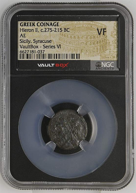 Greek Syracuse c.275-215 BC Hieron II Bronze AE NGC VF - Series VI Front