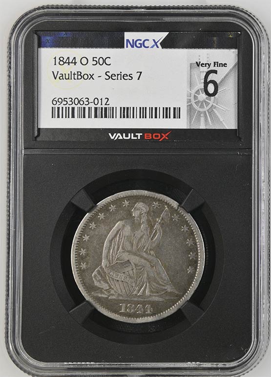 1844-O Liberty Seated Half Dollar NGCX Very Fine 6 Front