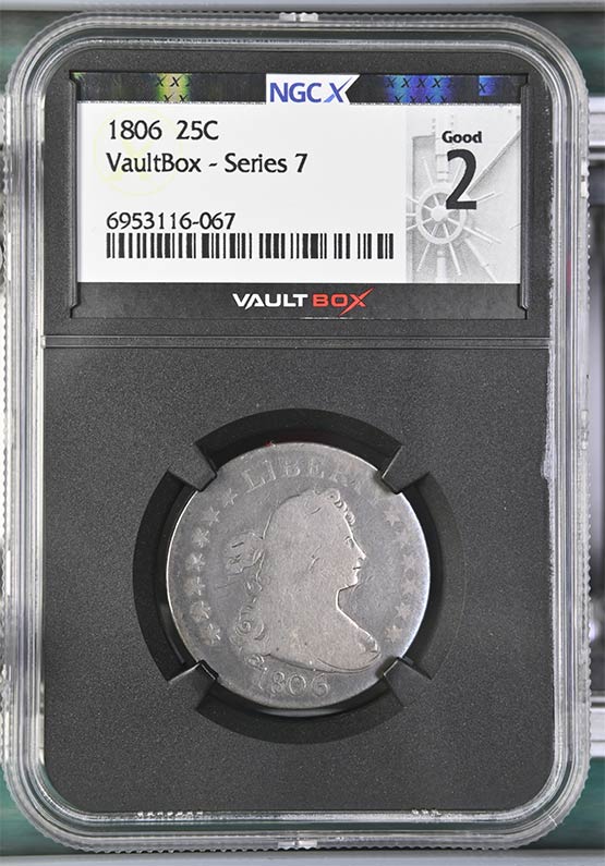 1806 Draped Bust Quarter NGCX Good 2 Front