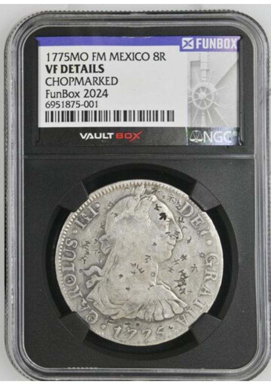 1775MO FM MEXICO 8R NGC VF DETAILS CHOPMARKED FRONT