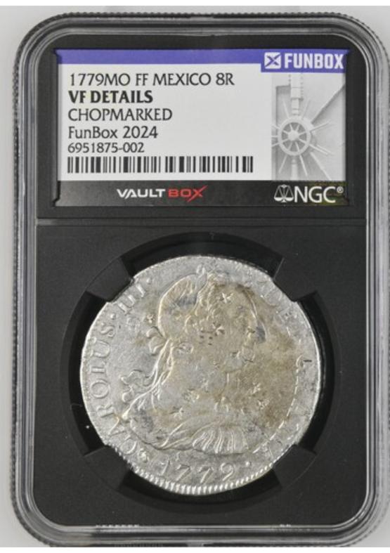 1779MO FF MEXICO 8R NGC VF DETAILS CHOPMARKED FRONT
