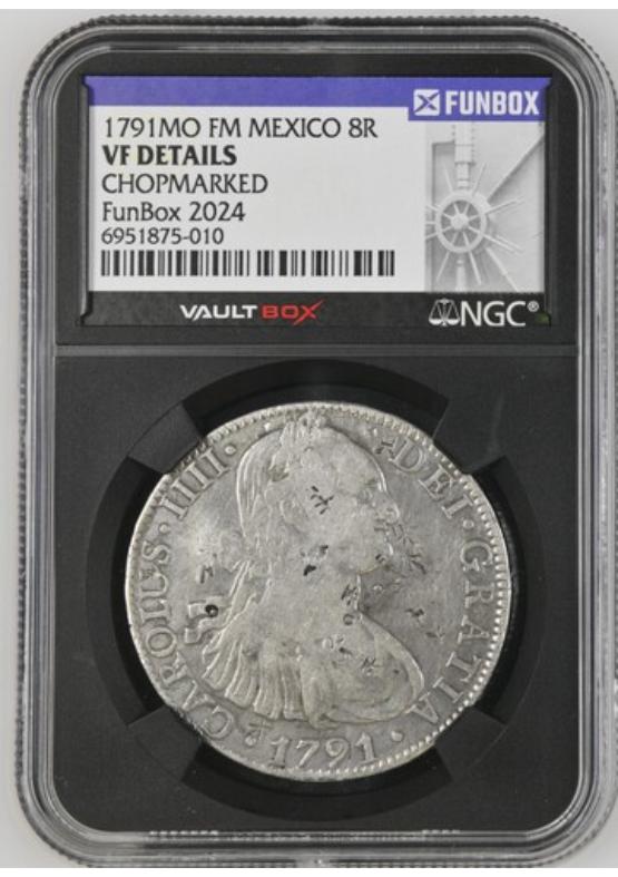 1791MO FM MEXICO 8R NGC VF DETAILS CHOPMARKED FRONT