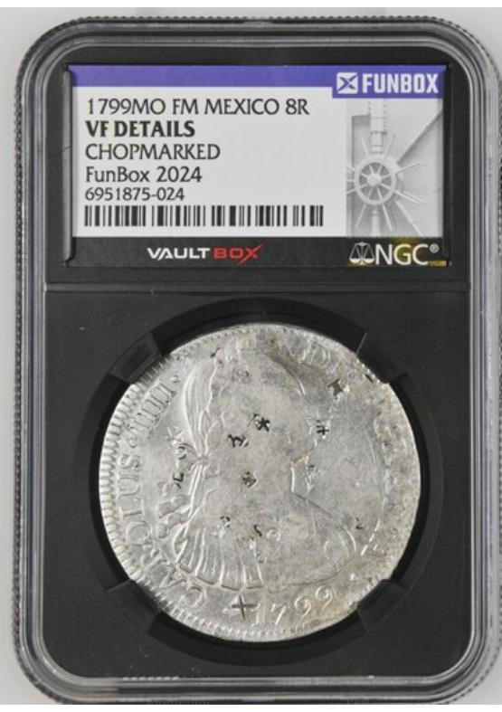 1799MO FM MEXICO 8R NGC VF DETAILS CHOPMARKED FRONT