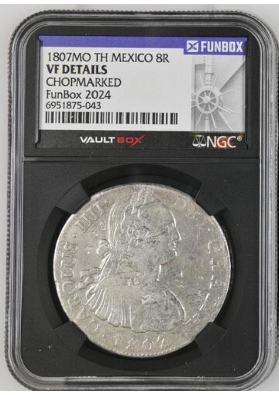 1807MO TH MEXICO 8R NGC VF DETAILS CHOPMARKED FRONT