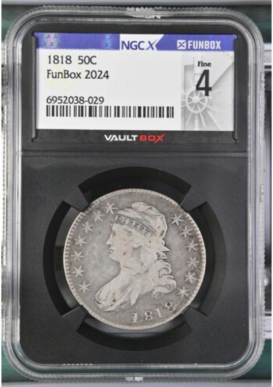 1818 50C NGCX FINE 4 FRONT