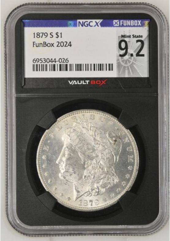 1879-S $1 NGCX MINT STATE 9.2 FRONT