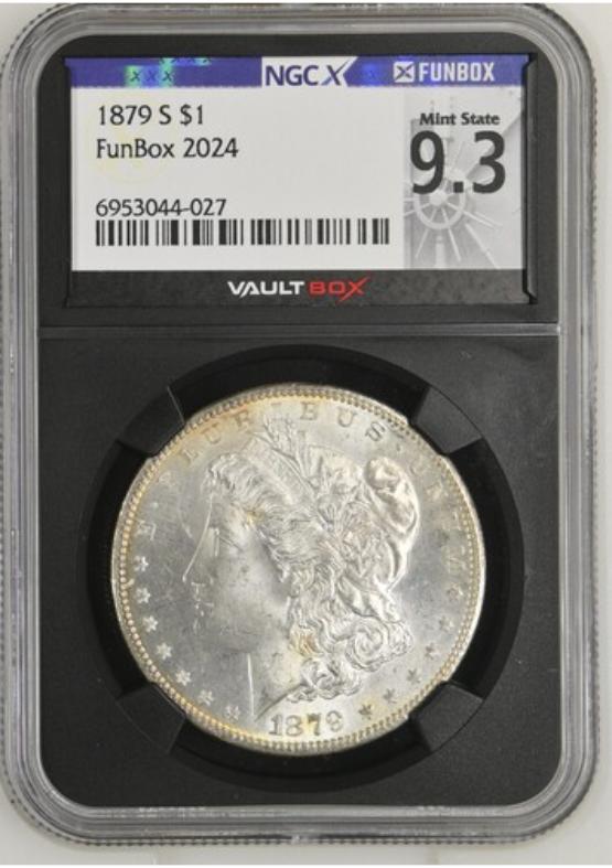 1879-S $1 NGCX MINT STATE 9.3 FRONT