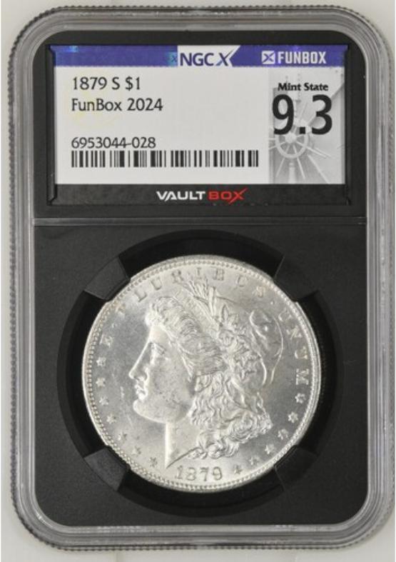 1879-S $1 NGCX MINT STATE 9.3 FRONT