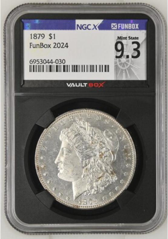 1879 $1 NGCX MINT STATE 9.3 FRONT