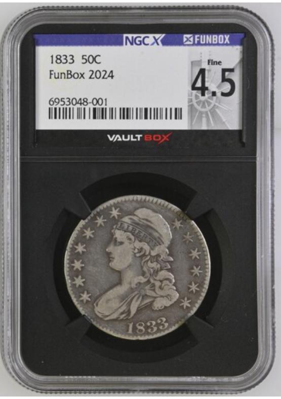 1833 50C NGCX FINE 4.5 FRONT