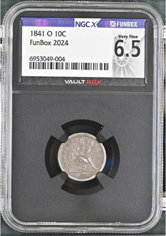 1841-O 10C NGCX VERY FINE 6.5 FRONT