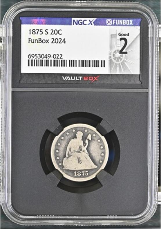1875-S 20C NGCX GOOD 2 FRONT