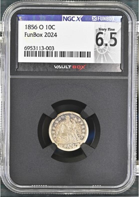 1856-O 10C NGCX VERY FINE 6.5 FRONT