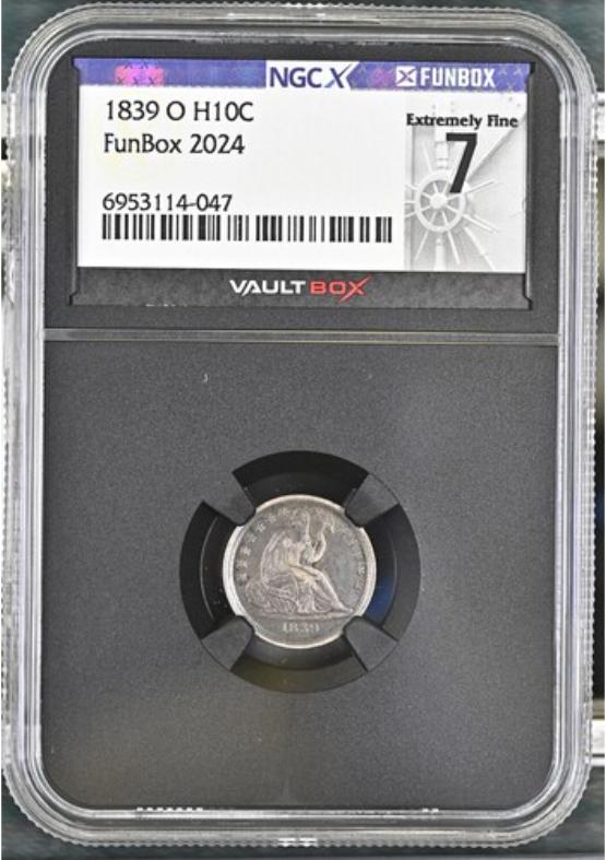 1839-O H10C NGCX EXTREMELY FINE 7 FRONT