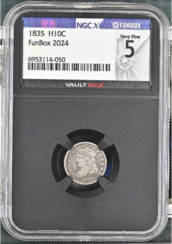 1835 H10C NGCX VERY FINE 5 FRONT