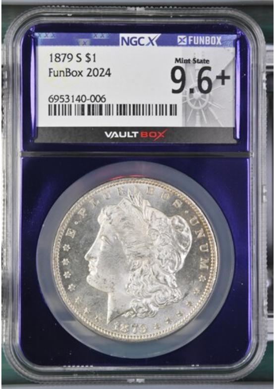 1879-S $1 NGCX MINT STATE 9.6 FRONT