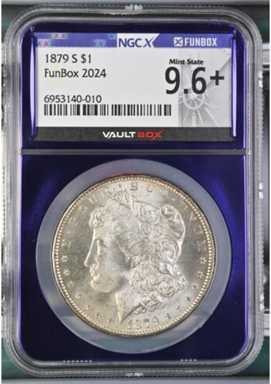 1879-S $1 NGCX MINT STATE 9.6 FRONT