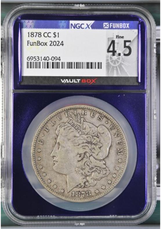 1878-CC $1 NGCX FINE 4.5 FRONT
