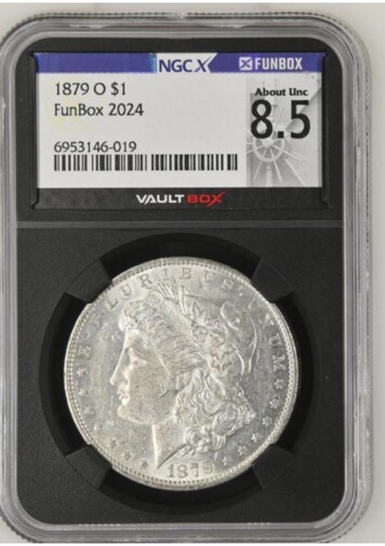 1879-O $1 NGCX ABOUT UNCIRCULATED 8.5 Front
