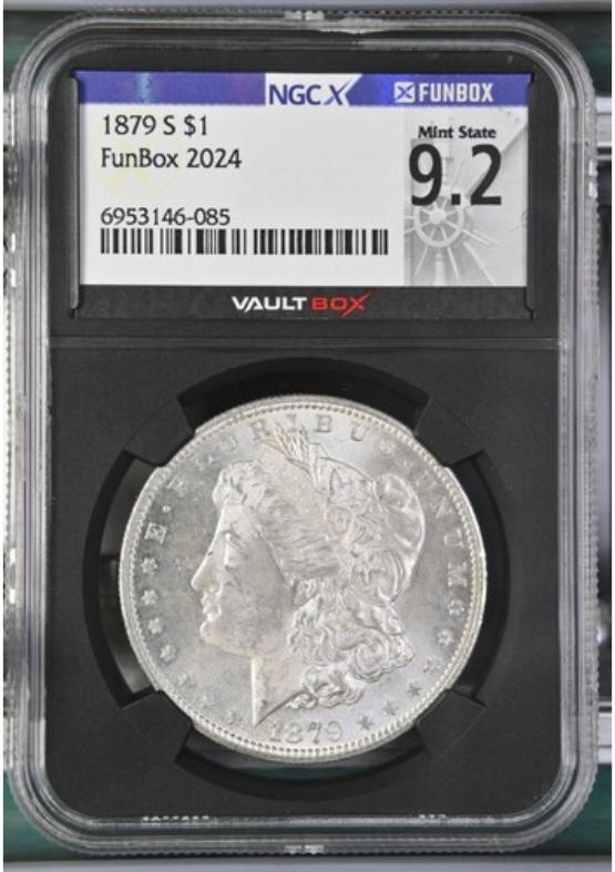 1879-S $1 NGCX MINT STATE 9.2 FRONT