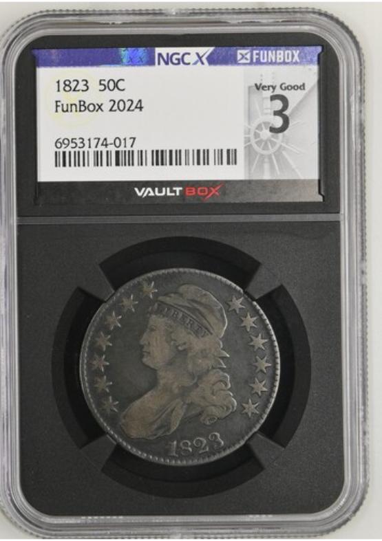 1823 50C NGCX VERY GOOD 3 FRONT
