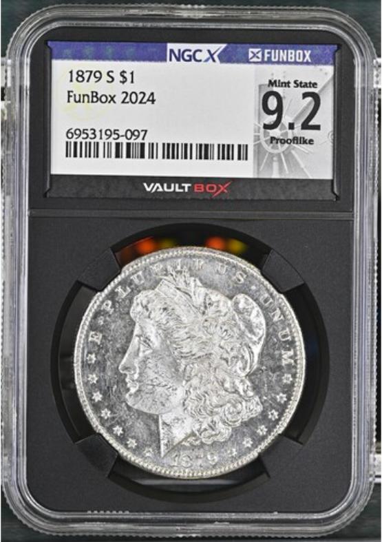 1879-S $1 NGCX MINT STATE 9.2 PROOFLIKE FRONT