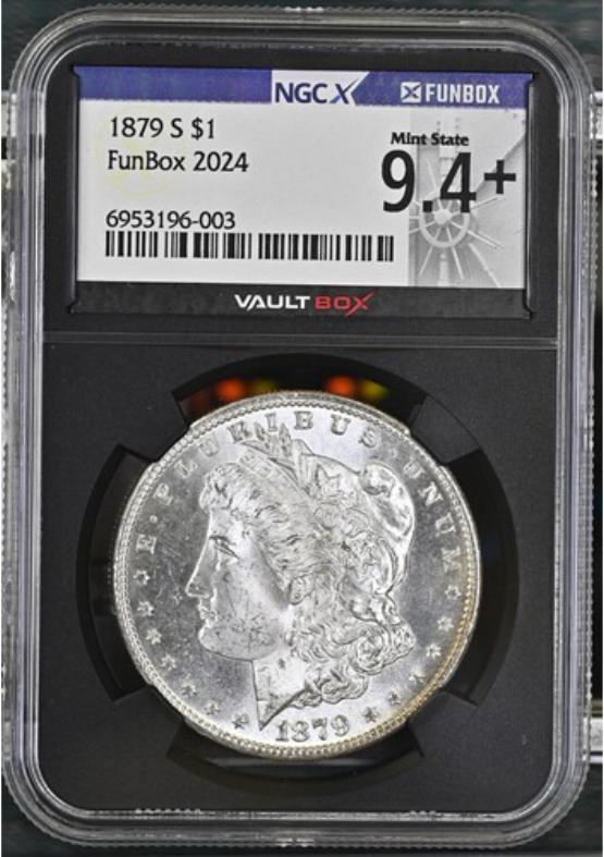 1879-S $1 NGCX MINT STATE 9.4 FRONT