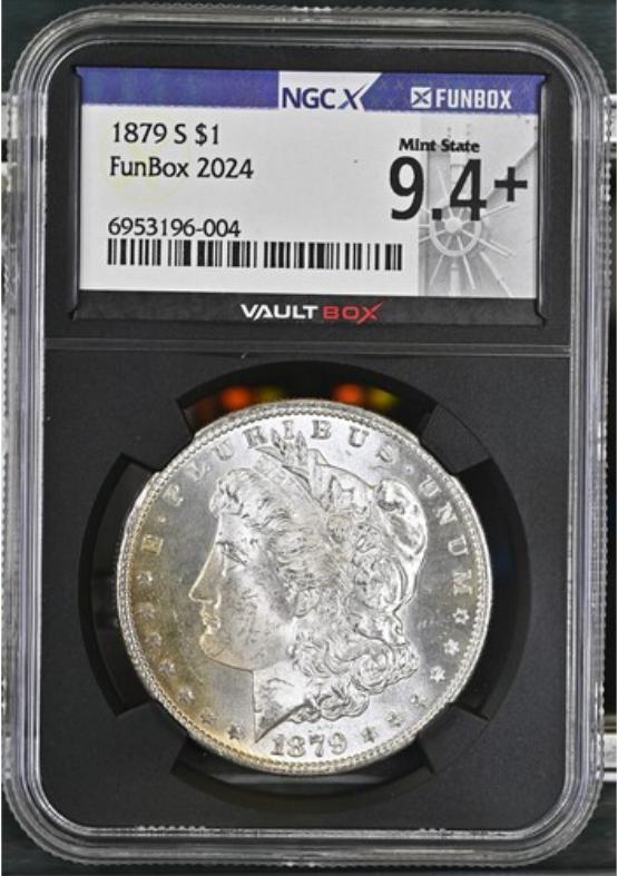 1879-S $1 NGCX MINT STATE 9.4 FRONT