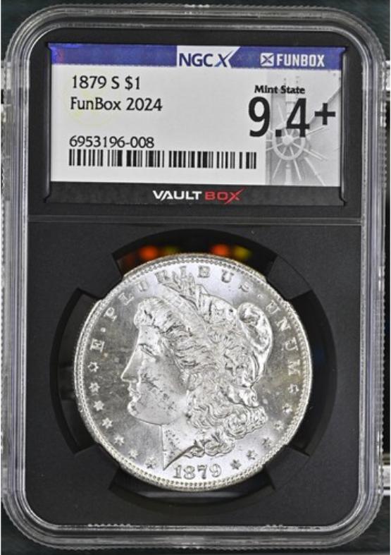 1879-S $1 NGCX MINT STATE 9.4 FRONT