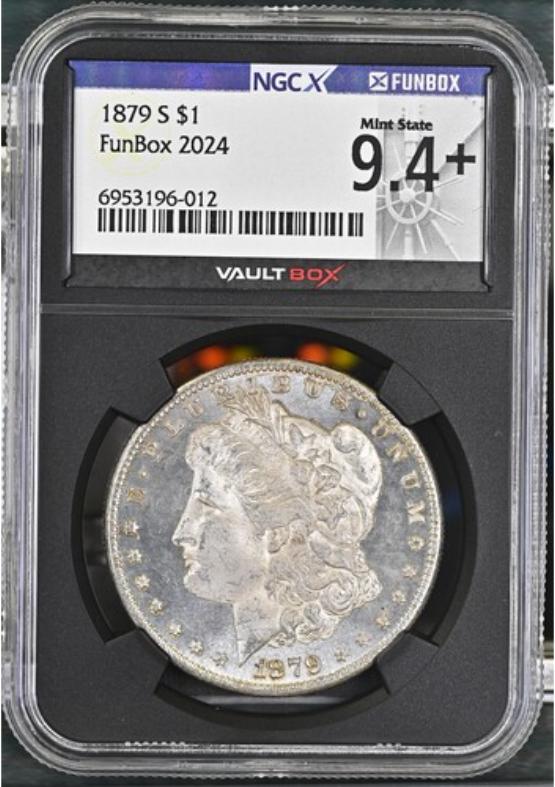 1879-S $1 NGCX MINT STATE 9.4 FRONT