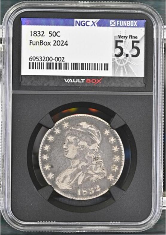 1832 50C NGCX VERY FINE 5.5 FRONT