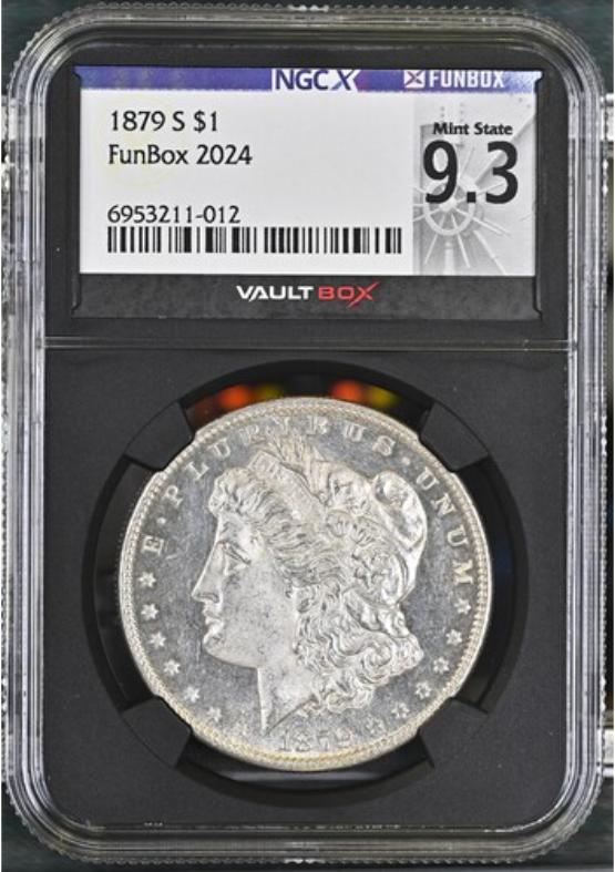 1879-S $1 NGCX MINT STATE 9.3 FRONT