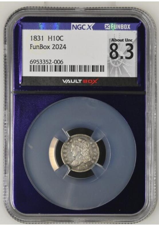 1831 H10C NGCX ABOUT UNC 8.3 FRONT