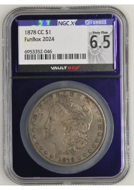 1878-CC $1 NGCX VERY FINE 6.5 FRONT