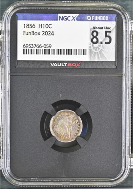 1856 H10C NGCX ABOUT UNC 8.5 FRONT
