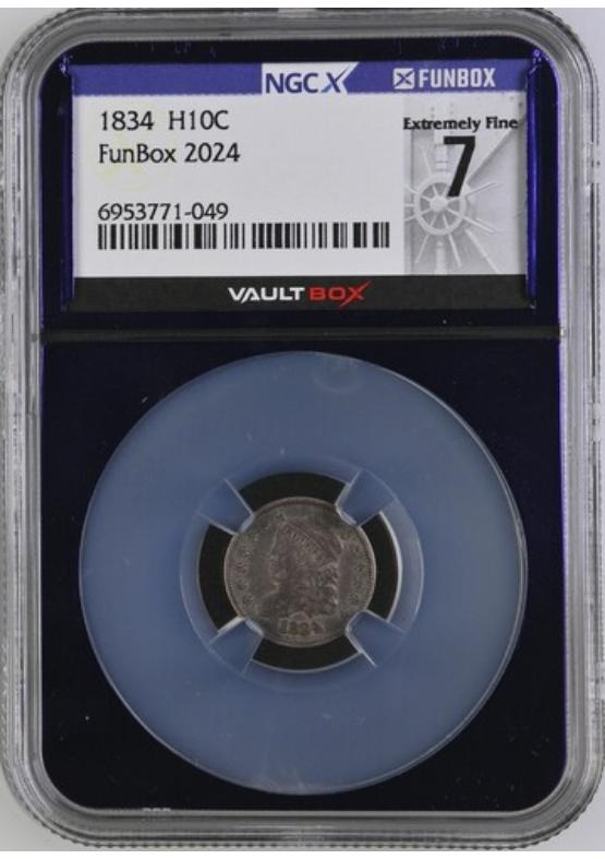1834 H10C NGCX EXTREMELY FINE 7 FRONT