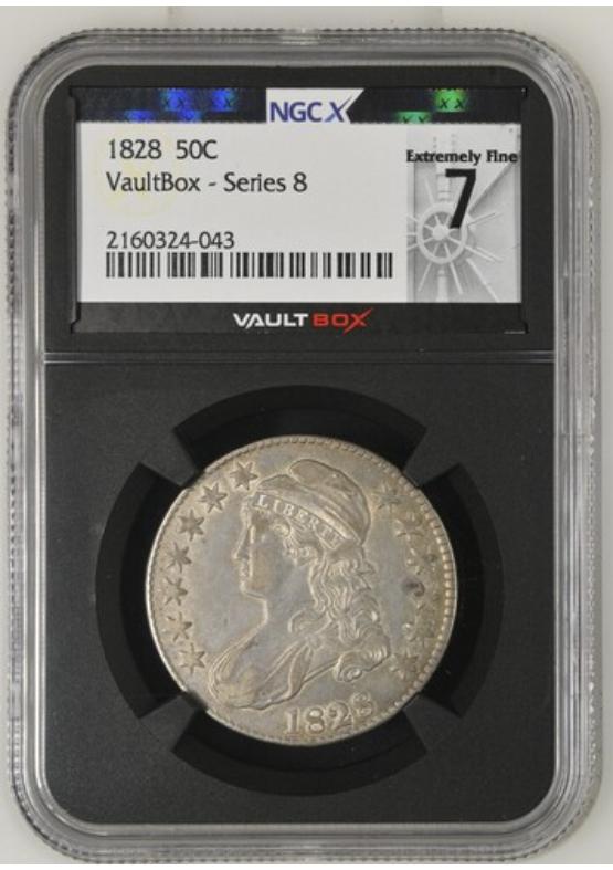 1828 50C NGCX EXTREMELY FINE 7 Series 8 Front