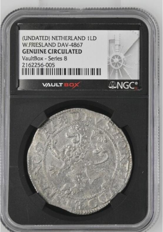 (UNDATED) NETHERLAND 1LD W.FRIESLAND DAV-4867 NGC GENUINE CIRCULATED Series 8 Front