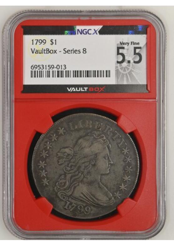 1799 $1 NGCX VERY FINE 5.5 FRONT