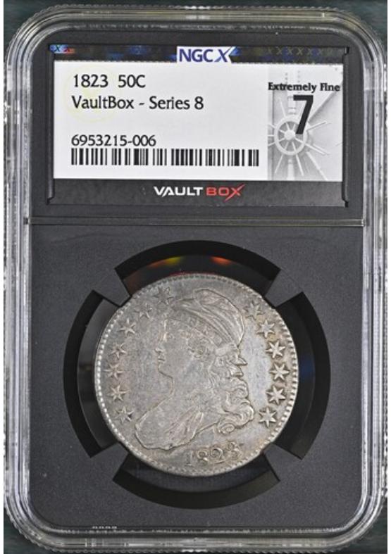1823 50C NGCX EXTREMELY FINE 7 Series 8 Front