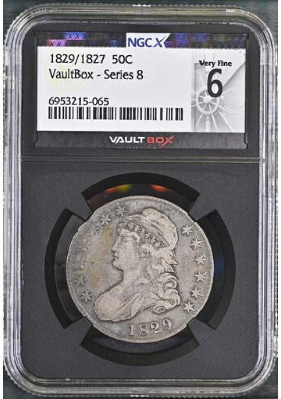 1829/1827 50C NGCX VERY FINE 6 Series 8 Front