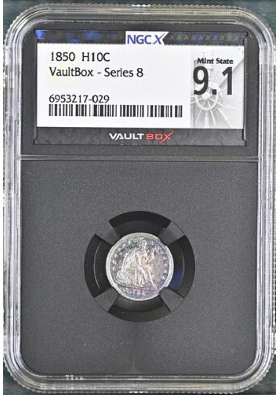 1850 H10C NGCX MINT STATE 9.1 Series 8 Front
