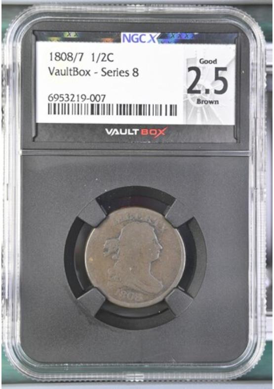 1808/7 1/2C NGCX GOOD 2.5 BROWN Series 8 Front