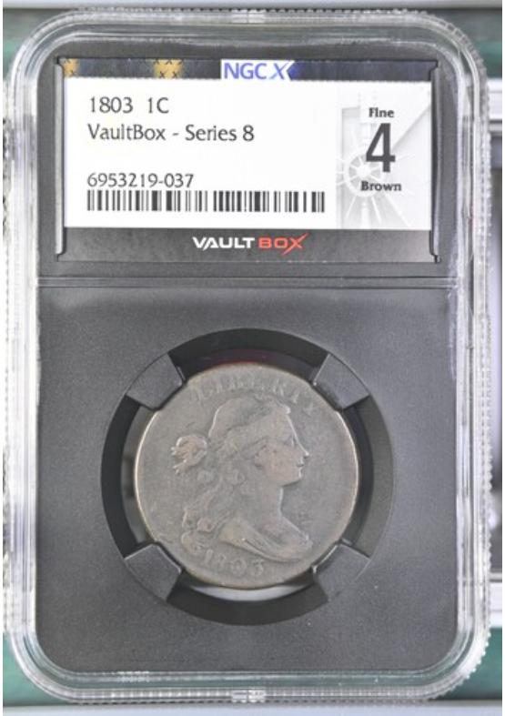 1803 1C NGCX FINE 4 BROWN Series 8 Front