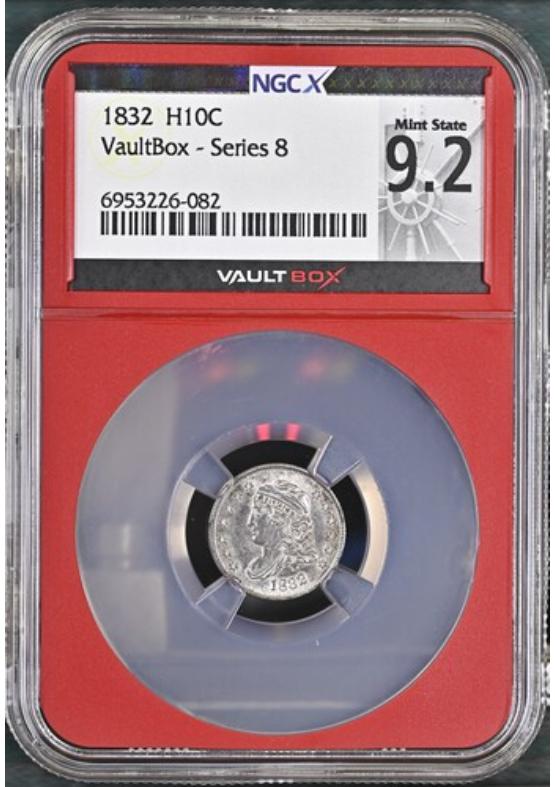 1832 H10C NGCX MINT STATE 9.2 Series 8 Front