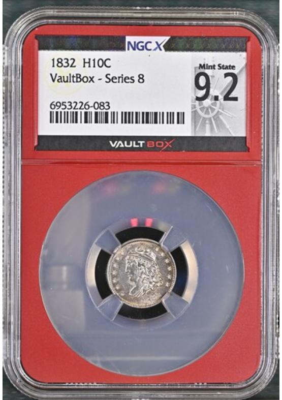 1832 H10C NGCX MINT STATE 9.2 Series 8 Front