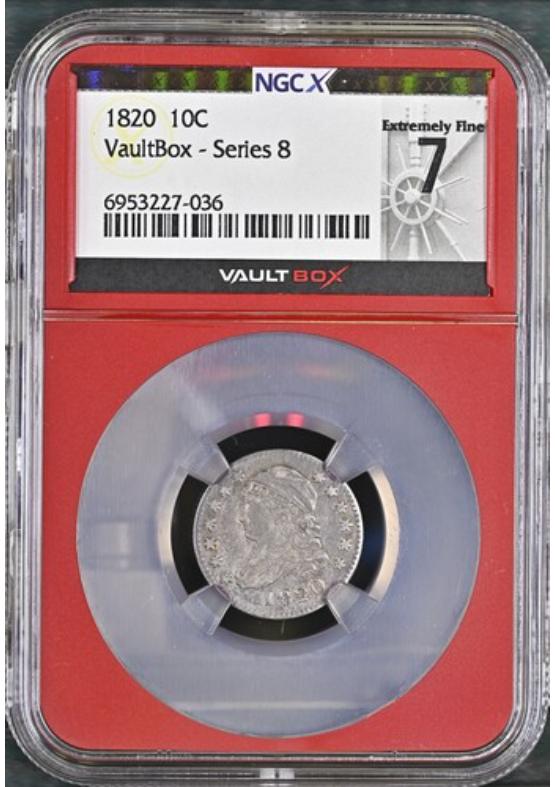 1820 10C NGCX EXTREMELY FINE 7 FRONT