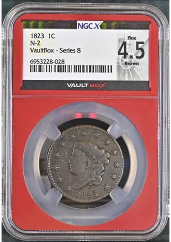1823 N-2 1C NGCX FINE 4.5 BROWN Series 8 Front