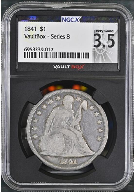 1841 $1 NGCX VERY GOOD 3.5 Series 8 Front