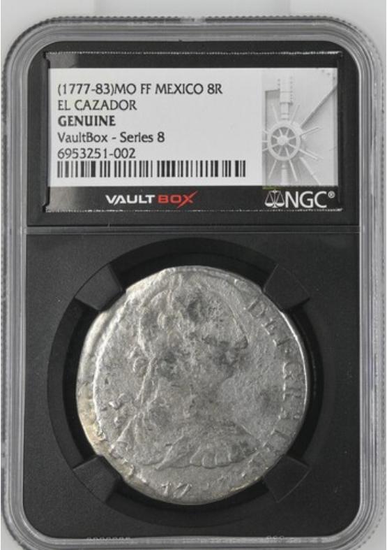 (1777-83)MO FF MEXICO 8R EL CAZADOR NGC GENUINE Series 8 Front